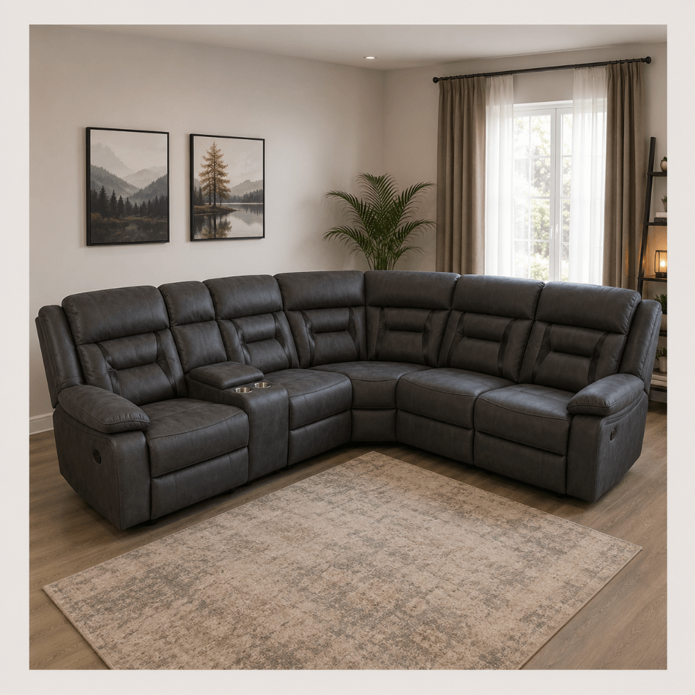 Nova Electric Recliner Corner Sofa with USB Charging Ports - Image 3