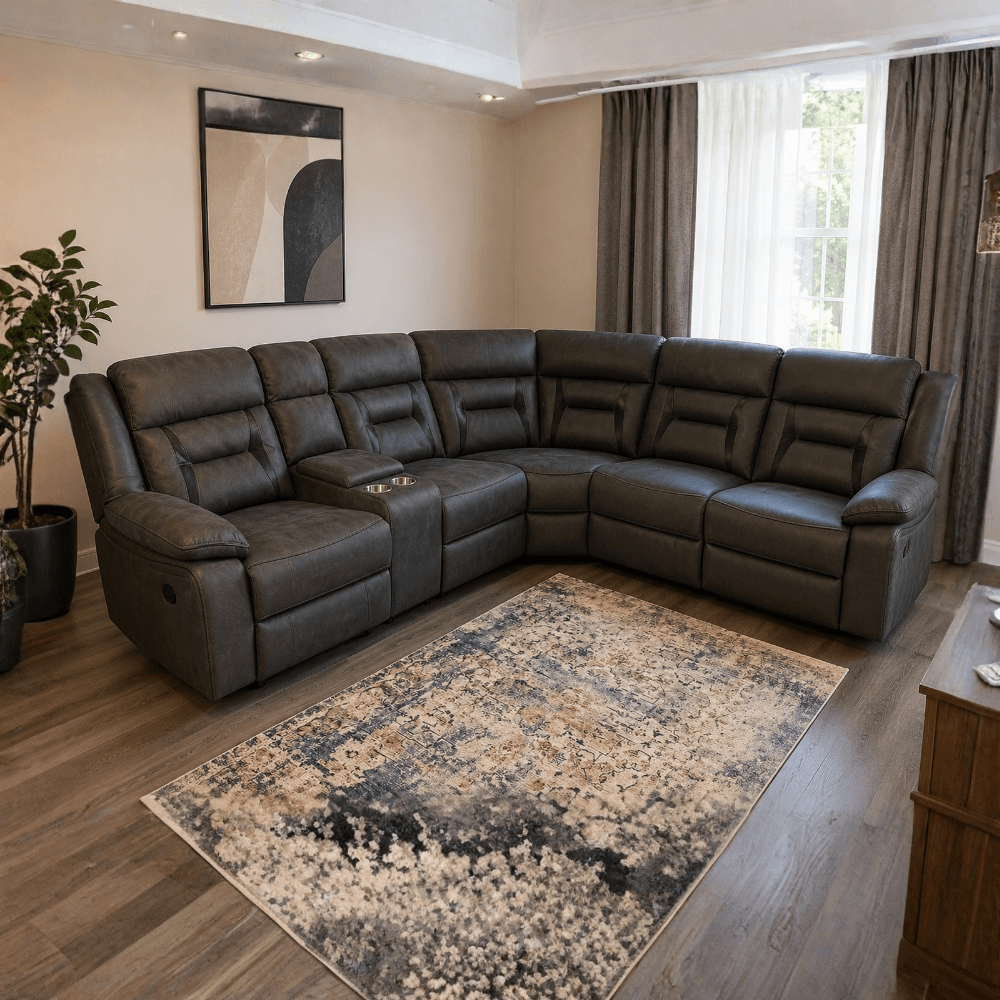 Nova Electric Recliner Corner Sofa with USB Charging Ports - Image 2