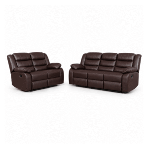 Roma 3+2 Seater Brown Recliner Sofa | Luxury Living Room Furniture UK