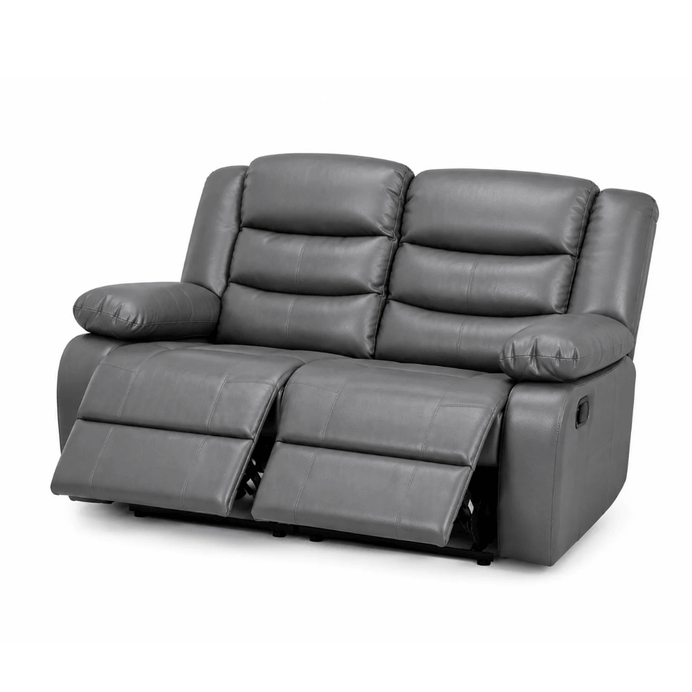 Luxury Grey Leather 2 & 3 Seater Recliner Sofa – UK Delivery - Image 6